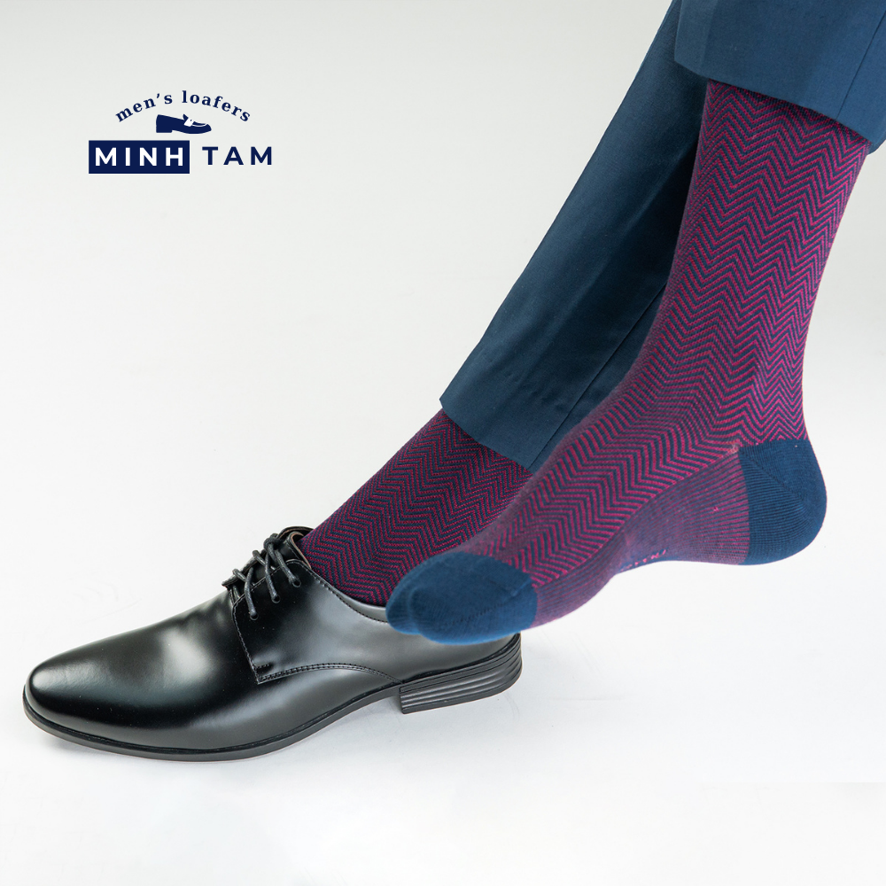 Prime High Quality Office Shoe Socks Mercerized Cotton Material - Bordeaux Pattern Soft, Absorbent – UPY-H045