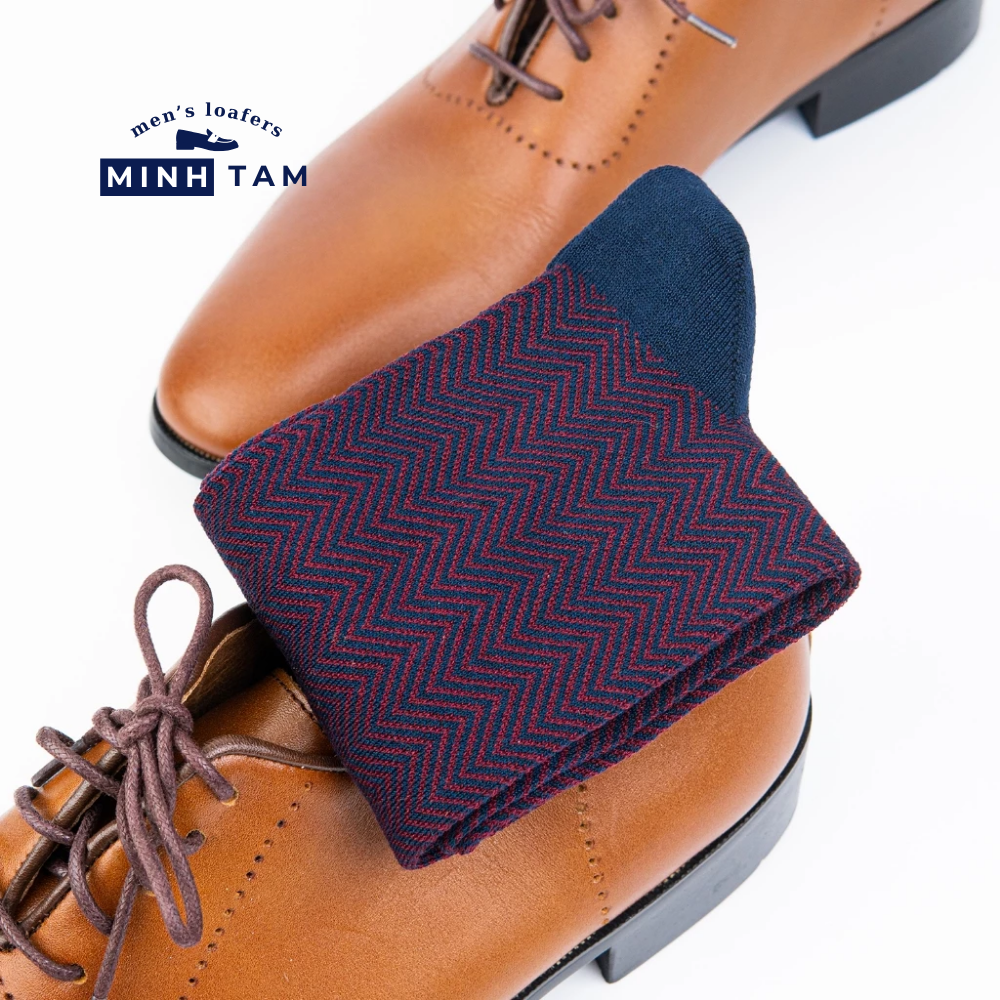 Prime High Quality Office Shoe Socks Mercerized Cotton Material - Bordeaux Pattern Soft, Absorbent – UPY-H045