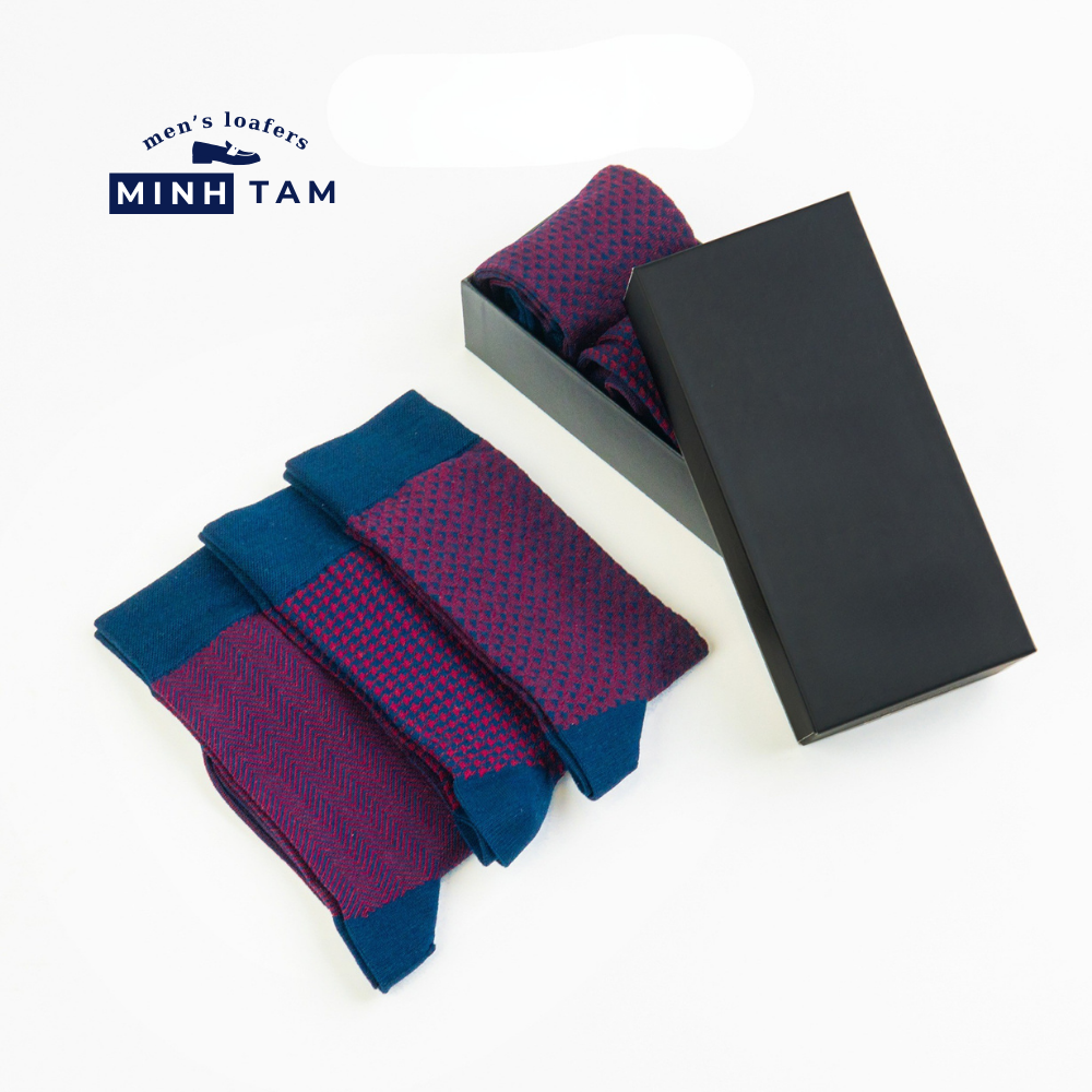 Prime High Quality Office Shoe Socks Mercerized Cotton Material - Bordeaux Pattern Soft, Absorbent – UPY-H045