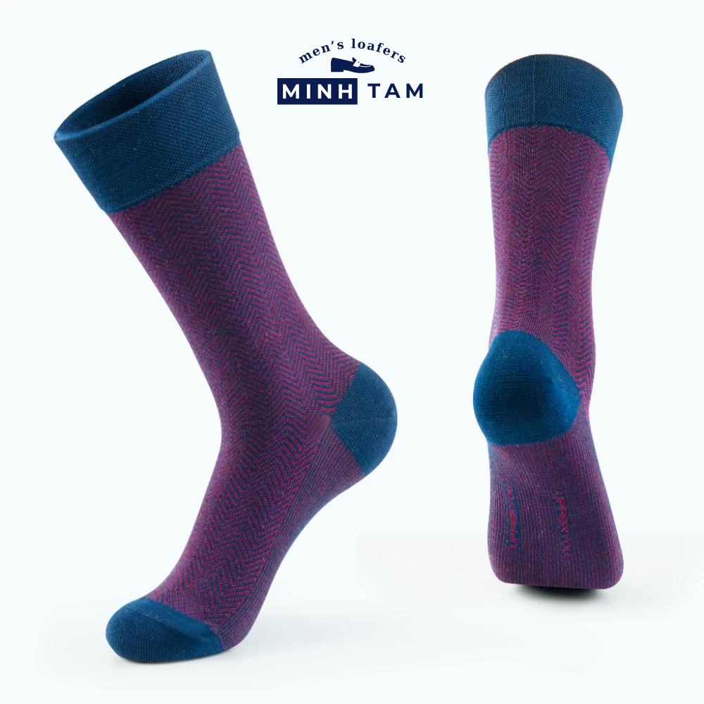 Prime High Quality Office Shoe Socks Mercerized Cotton Material - Bordeaux Pattern Soft, Absorbent – UPY-H045