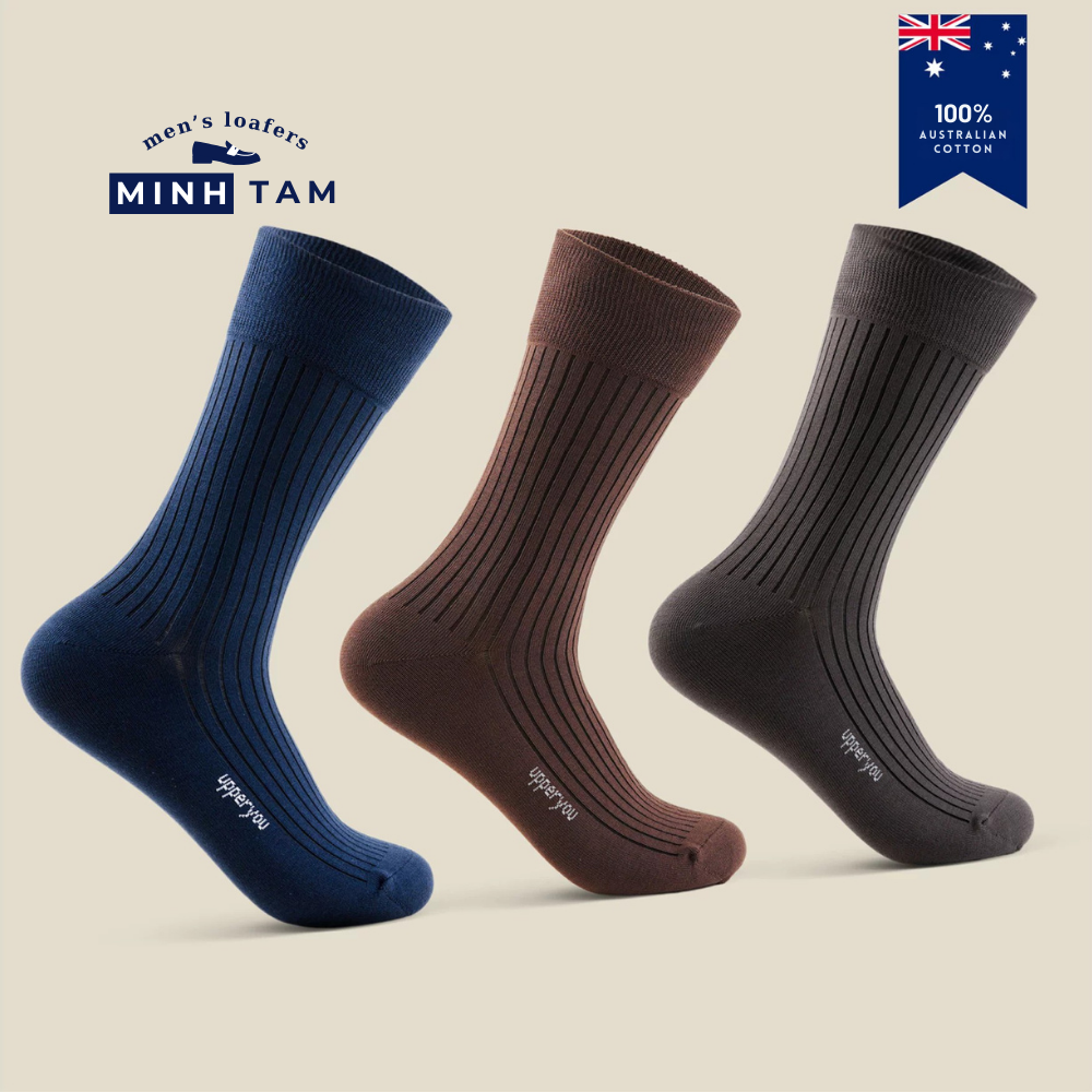 Premium Office Socks UPY-02 - Signature Australian Cotton Seamless, Cool For Office Workers