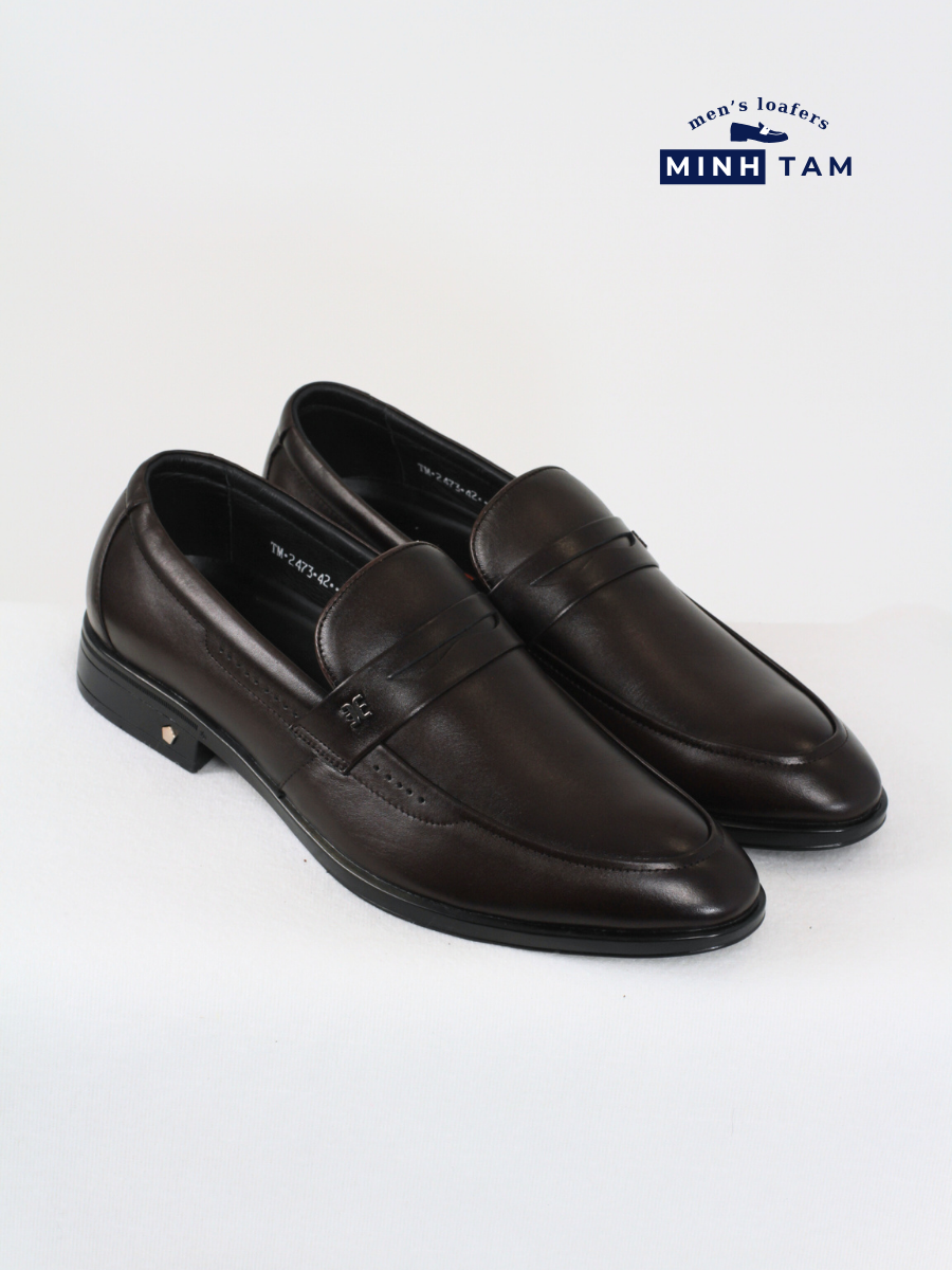 Giày Lười Da Nam Minh Tâm - Penny Loafers TM2473 - Sang Trọng và Phong Cách