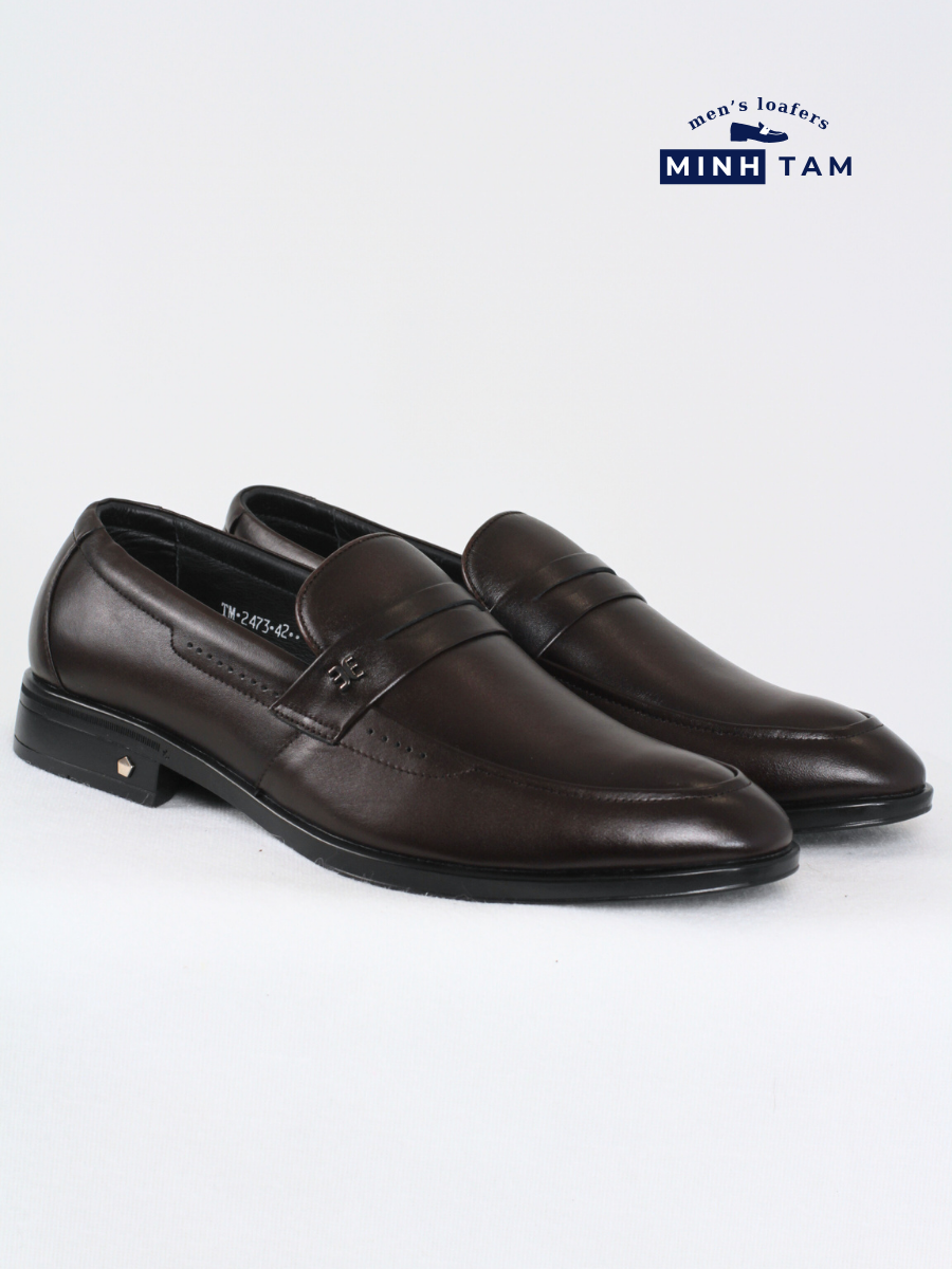 Giày Lười Da Nam Minh Tâm - Penny Loafers TM2473 - Sang Trọng và Phong Cách