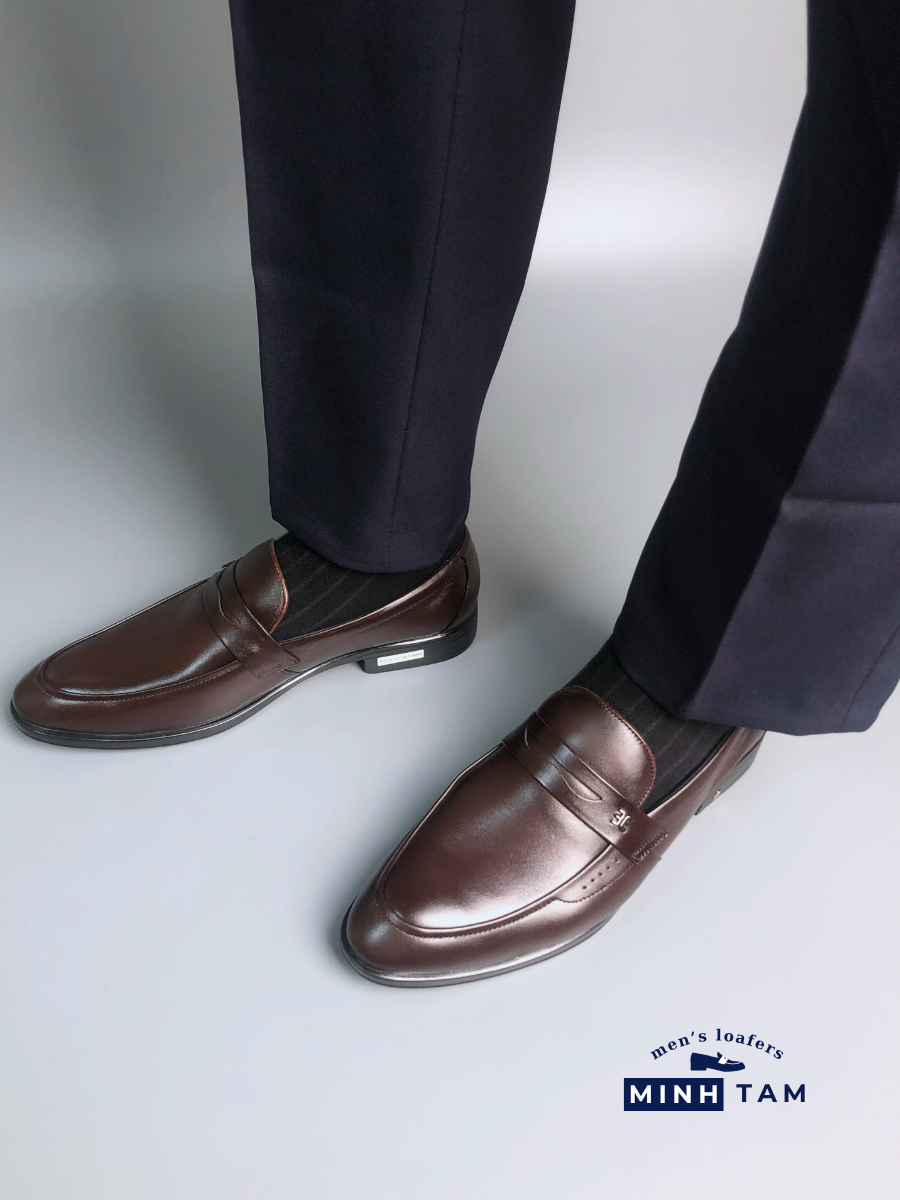 Giày Lười Da Nam Minh Tâm - Penny Loafers TM2473 - Sang Trọng và Phong Cách