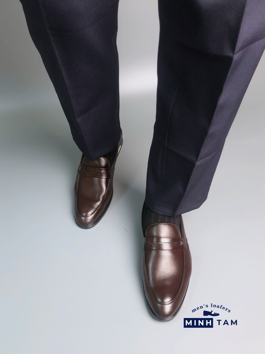 Giày Lười Da Nam Minh Tâm - Penny Loafers TM2473 - Sang Trọng và Phong Cách