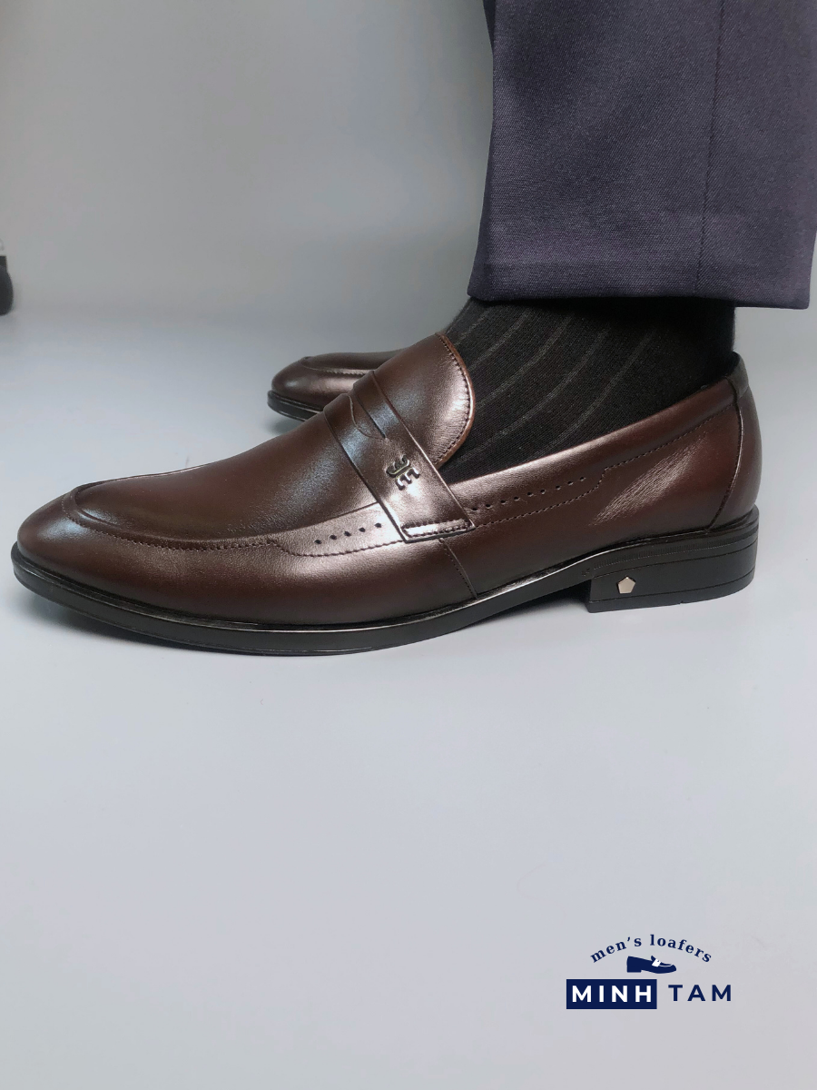 Giày Lười Da Nam Minh Tâm - Penny Loafers TM2473 - Sang Trọng và Phong Cách