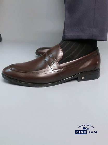 Giày Lười Da Nam Minh Tâm - Penny Loafers TM2473 - Sang Trọng và Phong Cách