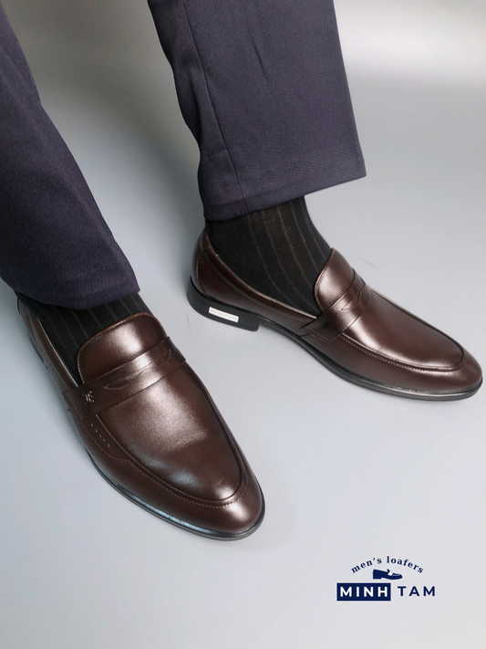 Giày Lười Da Nam Minh Tâm - Penny Loafers TM2473 - Sang Trọng và Phong Cách