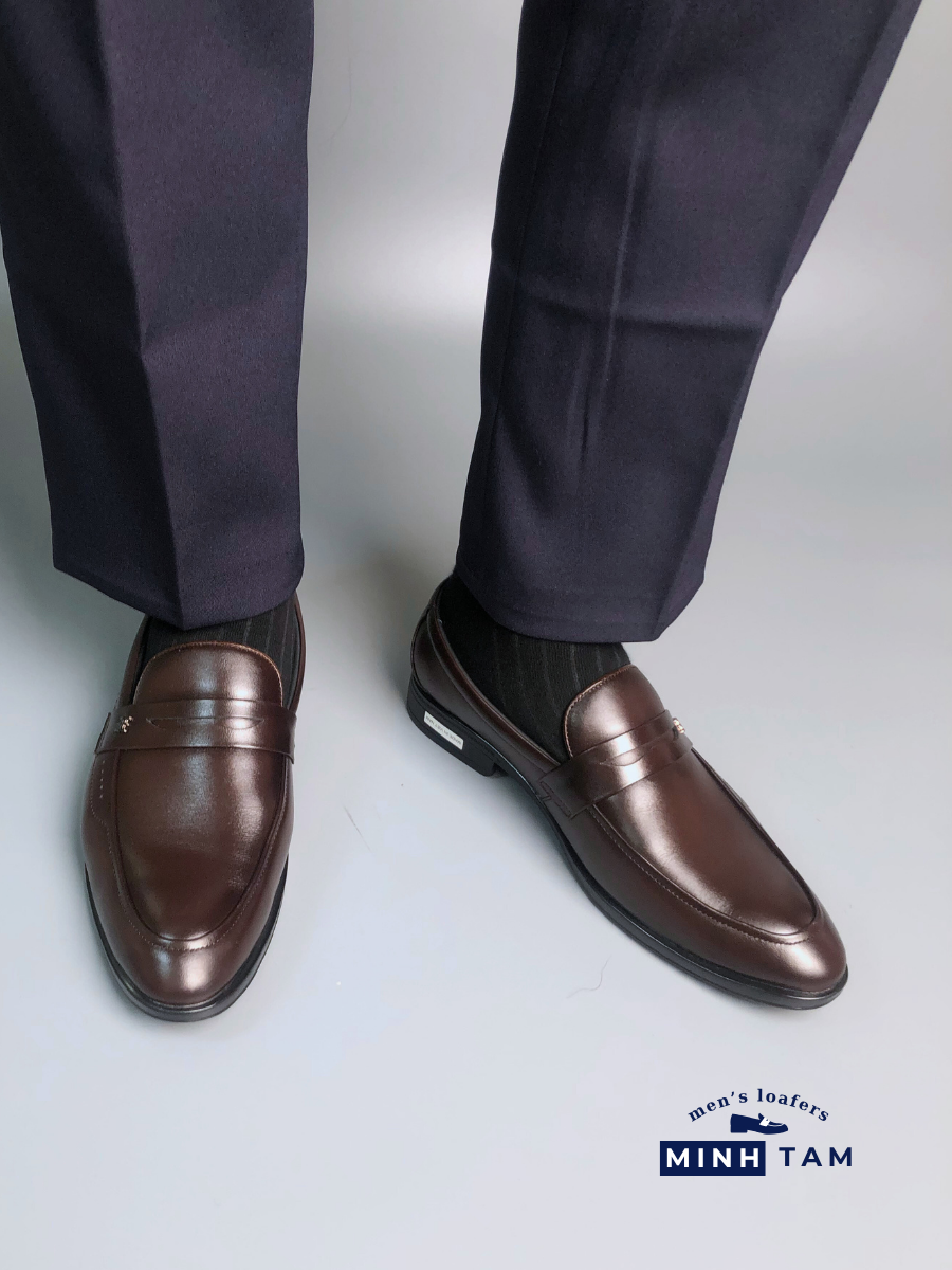 Giày Lười Da Nam Minh Tâm - Penny Loafers TM2473 - Sang Trọng và Phong Cách
