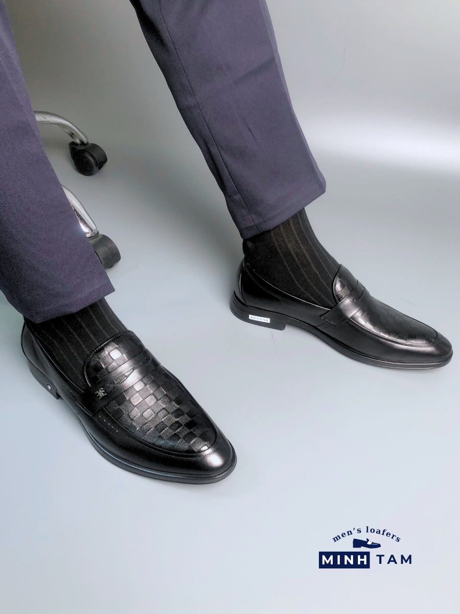 Giày lười da nam Minh Tâm - Penny Loafers TM2474